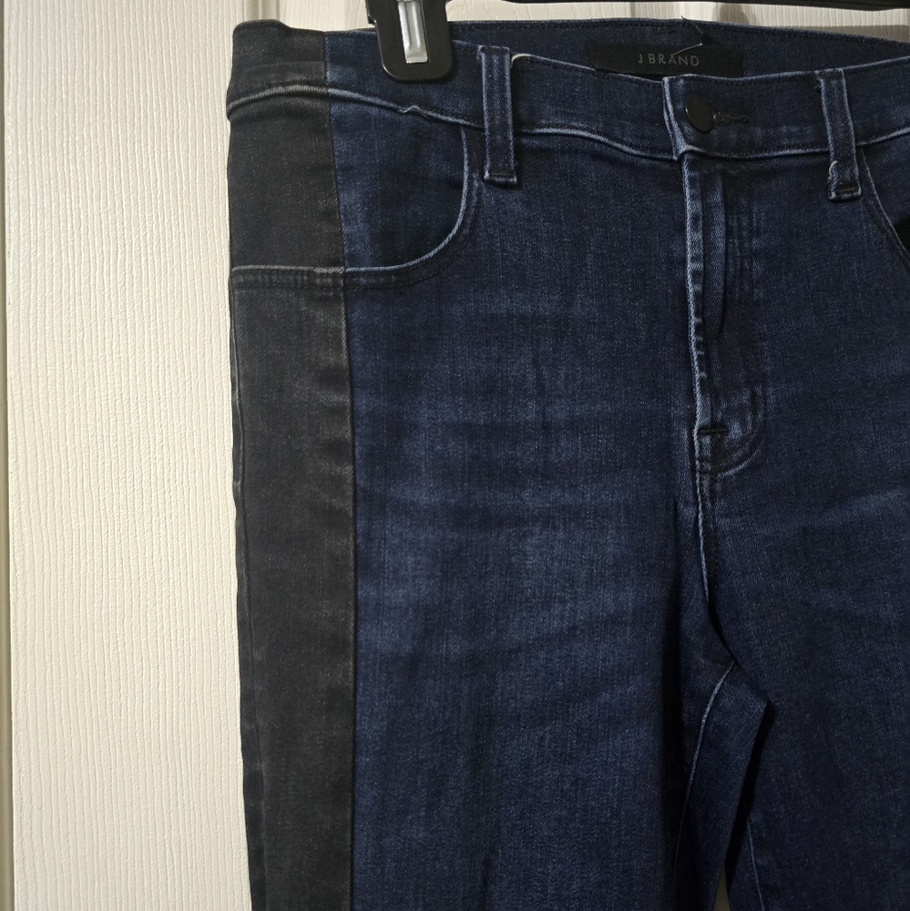 J Brand Maria High Rise Skinny Jeans in Duality, Two-Toned, Stretch, Sz 28, EUC! - Picture 4 of 13